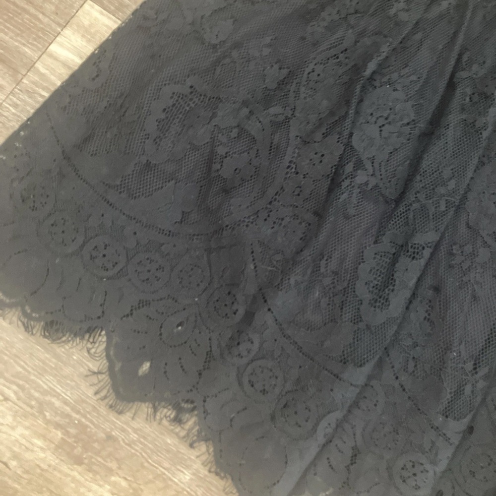 Free People NEW NWT Dress Womens S Black Lace Halter Mini High Neck Cocktail - Picture 3 of 9